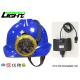 Semi Corded Miner Cap Lamp 15000lux 4 Lighting Modes With Rear Low Power Warning Lamp