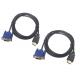 15 Core HDMI To VGA 1800mm Converter Adapter Cable