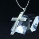 Fashion Top Trendy Stainless Steel Cross Necklace Pendant LPC355