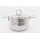 16,18cm  Kitchenware mirror polishing stockpot metal steel cooking stew pot with handle