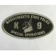 Embroidery art good price K9 embroidery patch with logo design