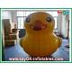 Inflatable Animal Balloons Events Height 4M Inflatable Yellow Duck Customized With 750w Air Blower