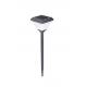 6500K 160lm LED Solar Powered Garden Lights Square IP65 ABS PC Material 2W