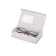 Customized Eyewear Packaging Box , White Hard Cardboard Sunglasses Box