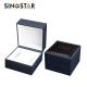Leather Watch Box with Soft Velvet Interior and Inside Material of Beige Lining Color