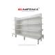 Double Side Retail Store Display Racks , Store Display Shelves With Sunken Hole Pegboard
