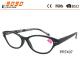2018 new design reading glasses,spring  hinge,metal silver pins,suitable for women and men