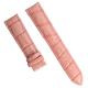 Youth Pink 24mm Leather Watch Strap Bands ROHS Certificate