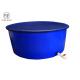 1000 Gallon Vertical Flat PE Blue Open Top Tank Fish Ponds For Gowing Chinese Catfish