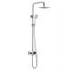 Bath Room Chrome Plated Stainless Steel Wall Mount Faucets Taps Bathroom Rainfall Shower Set