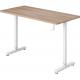 Modern SPCC Steel Frame Wood Grain Executive Director Office Table with Manual Height