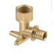 Brass Elbow Pipe fittings with wall mount