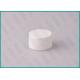 28mm White PP Plastic Screw Top Caps Round Shape With Customized Size