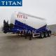 3 axle 48CBM dry powder bulk cement material tanker semi truck trailer