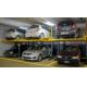 Garage Hydraulic Car Parking System Two Levels 2 Post Vehicle Lift