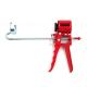 New and Innovative Design Lightweight Metal Frame Compact Red Iron Silicone Caulking Gun for Glue