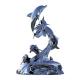 Life Size Dolphin Statue Stainless Steel Sculptures For Garden Decoration
