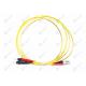 Large Return Loss ST To LC Single Mode Fiber Patch Cable Inner Ceramic Ferrule