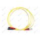 LSZH Cable Fiber Optic Jumper ST To LC With Special Flame Retardant Coating
