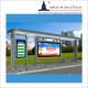 Metal LCD LED Digital Signage Smart Bus Shelter