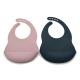 Multi Colors Deep Front Pocket 100g Baby Silicone Bibs For Messy Eaters