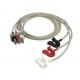 Compatible Reusable ECG Accessories Patient Monitor Connector ECG Cable , Durable Clip ECG 3 Lead Standard medical cable