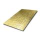 201 304 316 Hand Hammered Texture Brass Color hammered stainless steel sink Metal Sheet