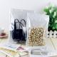 White Transparent  Zipper Bag Plastic Packaging Pearl Film Bags with Hang Hole for USB packing