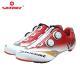 Custom Carbon Cycling Shoes Bright Color Printed Low Wind Resistance EVA Insole