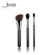 Handcrafted Jessup 3pcs Wood Handle Face Makeup Brushes Set