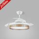 42 Dimmable Retractable Ceiling Fan Light For Living Room