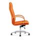 40HQ Ergonomic Leather Executive  Mid Back Revolving Chair Height Adjustment SGS