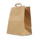FSC Recyclable Flat Handle Kraft Paper Shopping Bags For Clothing Packaging