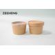 Disposable Paper Package Biodegradable Soup Cups To Go Cup With Lids