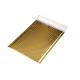 Gold Metallic Bubble Mailers / Decorative Padded Envelopes Customized Printed