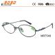 New design high quality fashionable reading glasses ,made of stainless steel with purple color