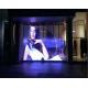 Clear Poster Curtain Display Led Cylindrical Screen 62500 Dots / Sqm SMD2121