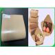 Disposable Greaseproof PE Coated Kraft Paper Rolls For Food Takeway 250gsm 300gsm