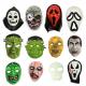Hip Hop PVC Blank Rubber Bath Toys Plastic Party Face Mask For Halloween