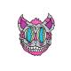 Halloween Devil Biker Clothing Embroidered Patches Iron On 4 Inch Height