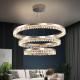 Led Silver Chandelier For Living Room Modern Creative Design crystal led ceiling light(WH-CY-214)