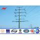90ft Q460 Electrical Transmission Galvanized Steel Pole 160km / H 30m / S Wind Speed