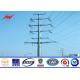 Galvanized Metal Steel Transmission Pole / Iron Electric Power Poles