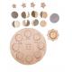 Eco-friendly Wooden 3D Building Blocks Creative Art Gift Home Ornament Decoration Solid Wood Kids Toys DIY wooden toy
