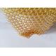 Gold Color Stainless Steel Chainmail Wire Mesh Curtain For Space Dividers