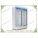 OP-808 CE Approved Upright Glass Door Medical Freezer, Storage Laboratory Freezer
