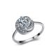 Sterling Silver Clear Cubic Zirconia Ring for Women Wedding Jewelry (RE117)