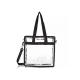 Transparent Shoulder Reusable Shopping Bags PVC Waterproof Recycled