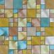 Mix color Metal mosaic tile puzzle pattern quieter fashion