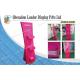 Pink Cardboard Display Stands Offset Printing With Matte Lamination With 3 Pockets